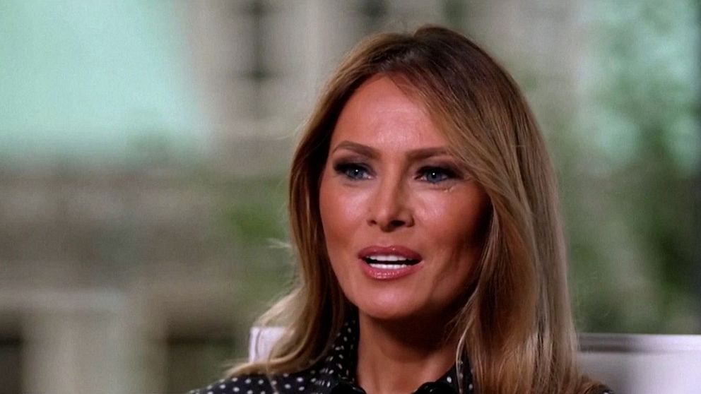 Melania Trump intervjuas.