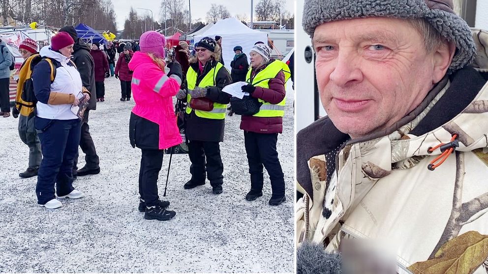 Jokkmokksmarknad och bild på Rolf Lindström