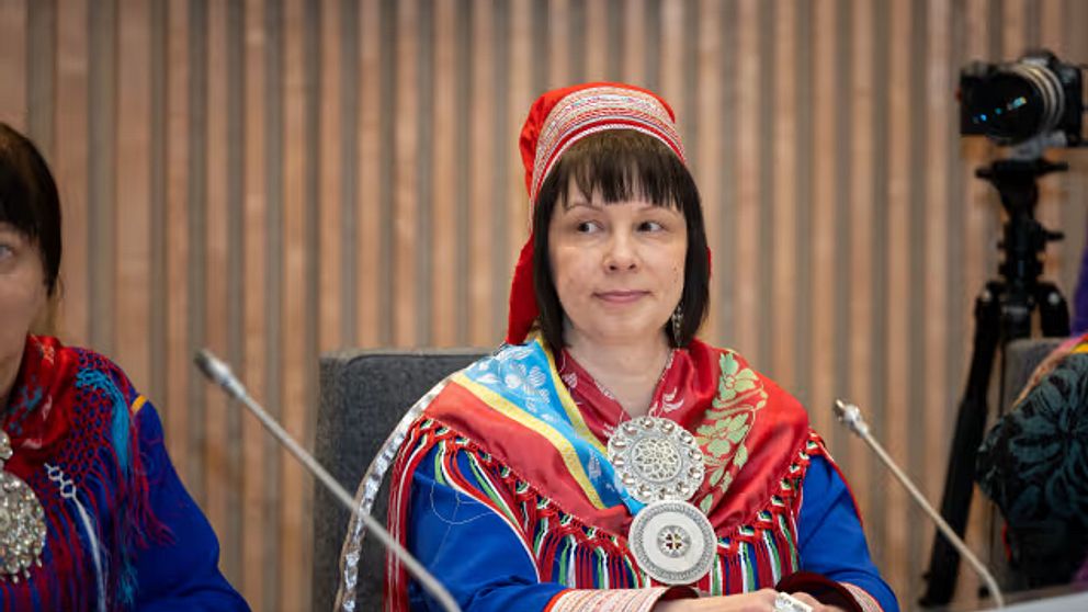 Pirita Näkkäläjärvi, ordförande för Sametinget på finsk sida sedan valet i höstas som nu tas om.