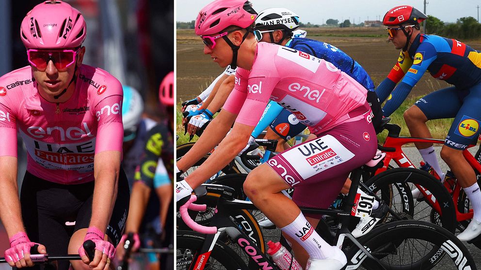 Tadej Pogacar tvingades byta byxor inför fjärde etappen av Giro d'Italia.