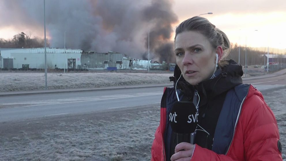 Hör reporter Lovisa Gelin om branden vid Malmgatan i Norrköping.