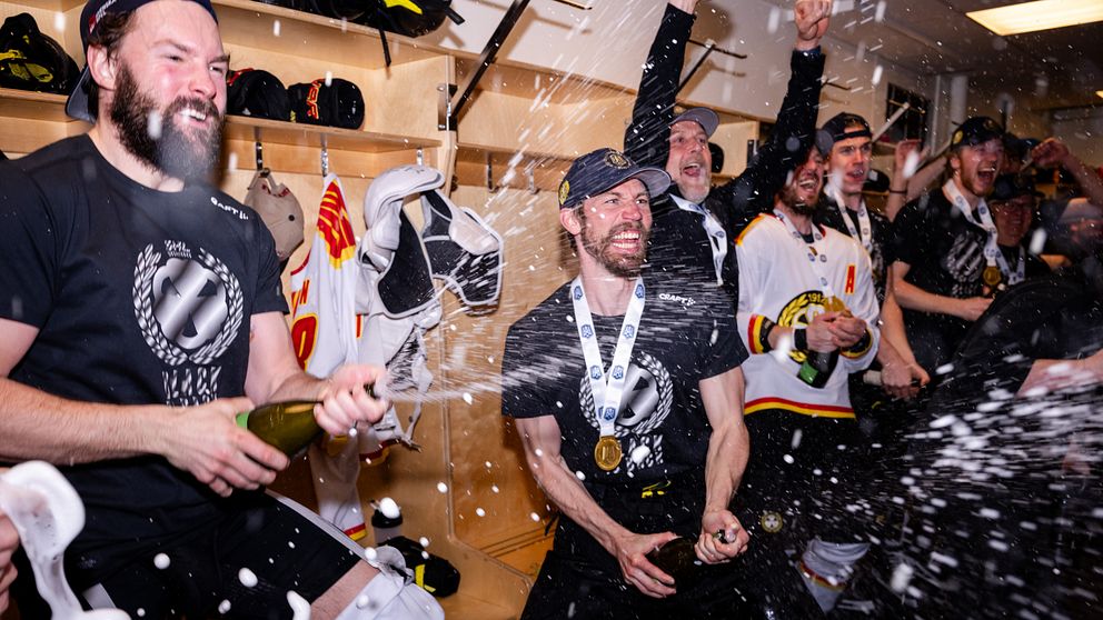 Brynäs klart för SHL – se vilda firandet.