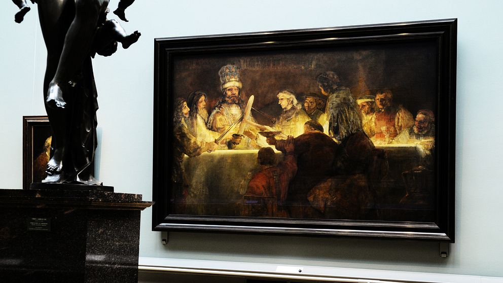 ”Batavernas trohetsed till Claudius Civilis” av Rembrandt har hängt på Nationalmuseum i över 150 år. Arkivbild.