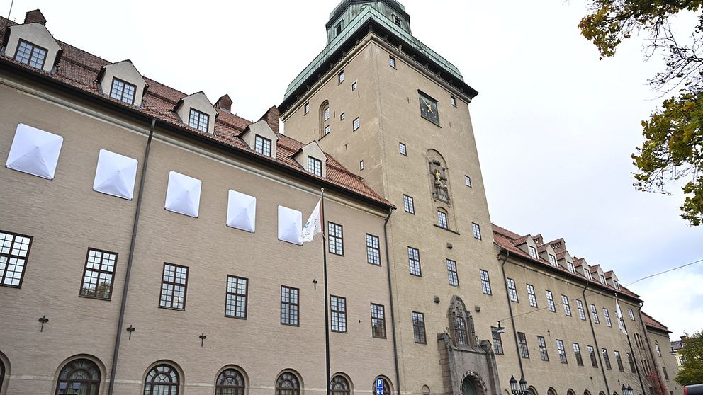 Vy utifrån över Stockholms tingsrätt.