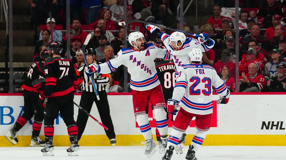 Chris Kreider blev stor matchvinnare för New York Rangers.