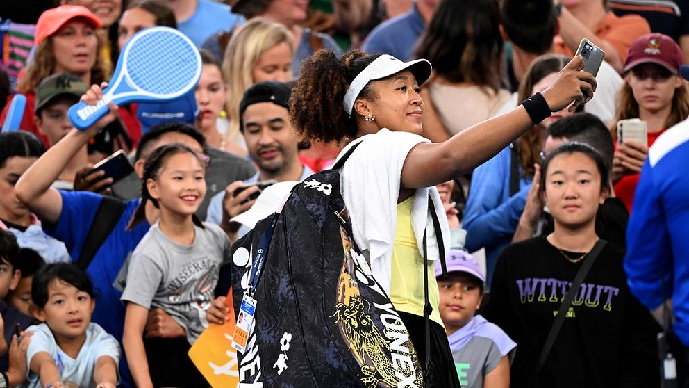 Naomi Osaka vann sin comebackmatch.