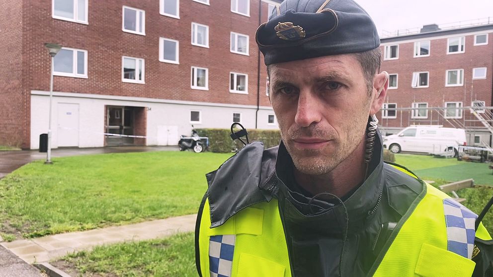 Johan Holmbäck på polisinsatschef i Kungsbacka.