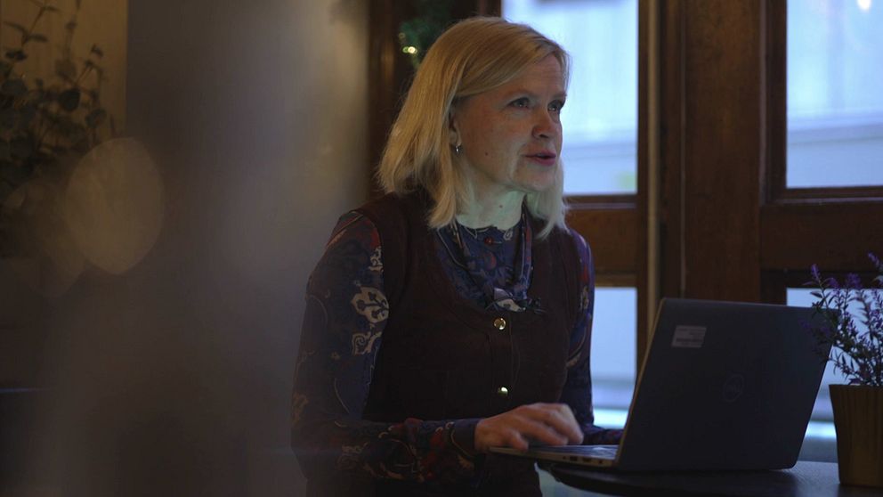 Itä-Suomen yliopiston professori Jaana Kolu SVT Uutisten haastattelussa.