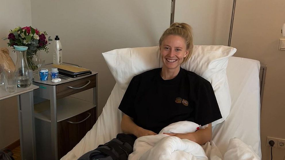 Rebecka Blomqvist har opererats efter knäskadan