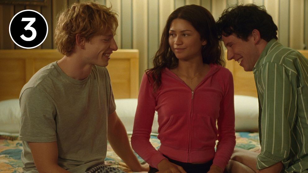 Zendaya, Josh O'Connor och Mike Faist i Luca Guadagninos nya film Challengers.