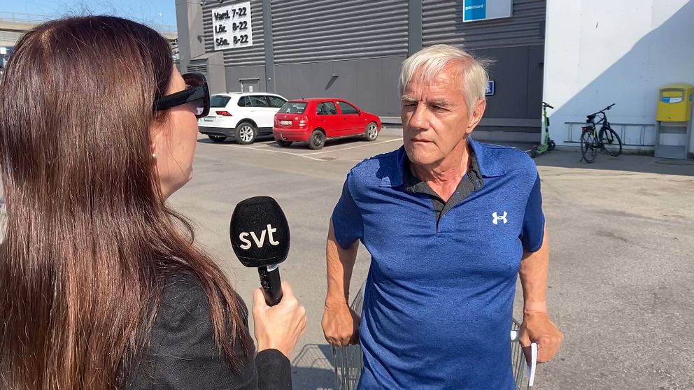 Intervjubild med Kent Eriksson, Skönsberg som har synpunkter på vägarna i Sundsvall.