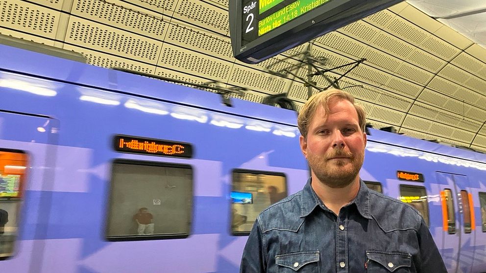Pågatågen i Malmö, en man med skägg, Knut Thor