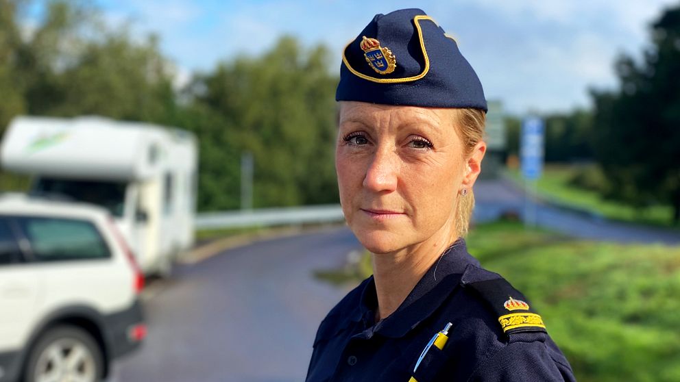 Polis på rastplats