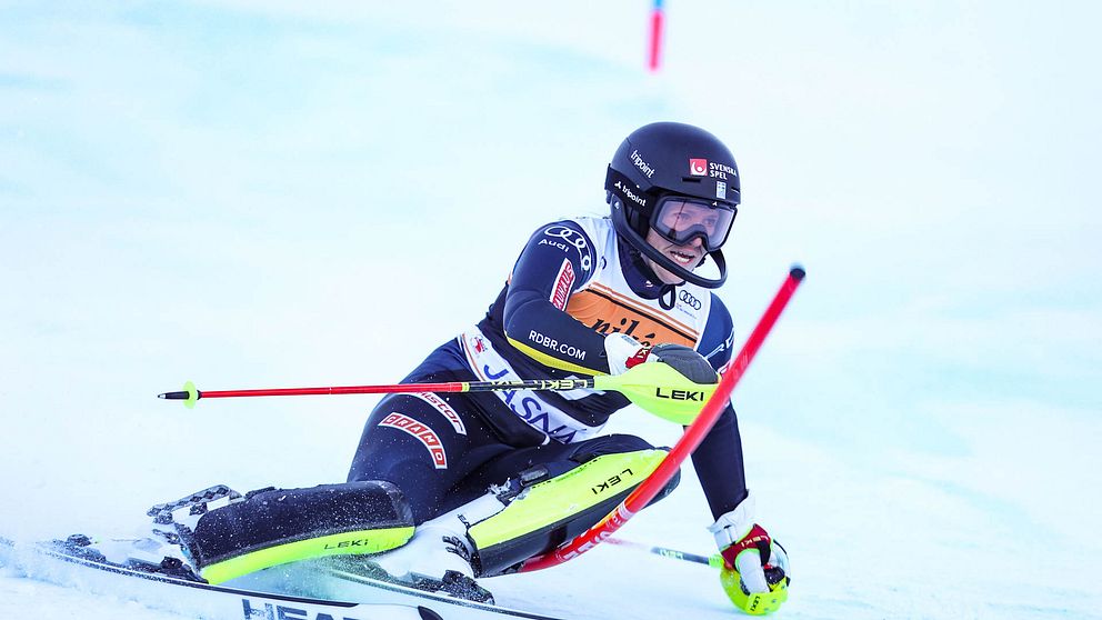 Sara Hector under söndagens slalom.
