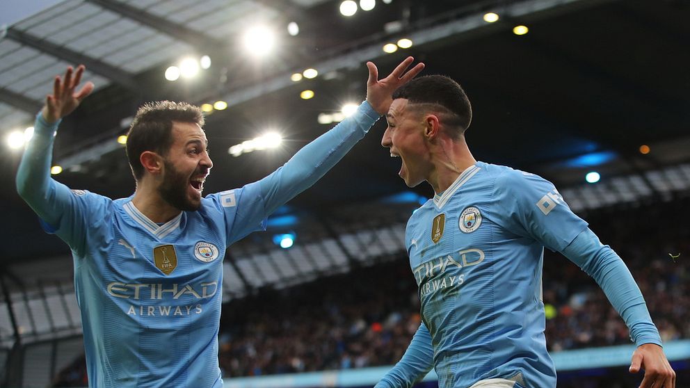 Bernardo Silva och Phil Foden.