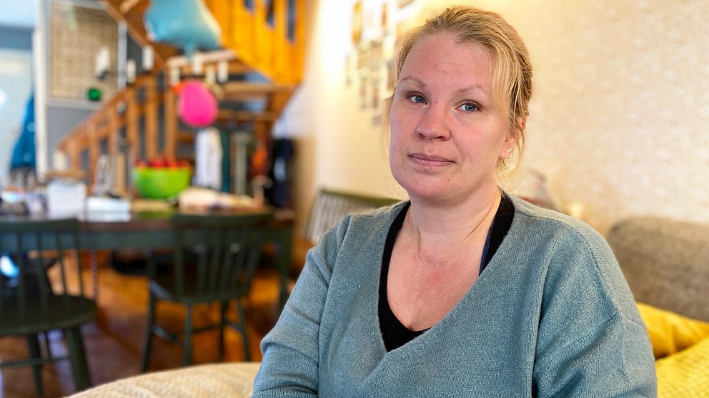 Porträtt på Matilda som är förälder till barn som går skola i Kalix.