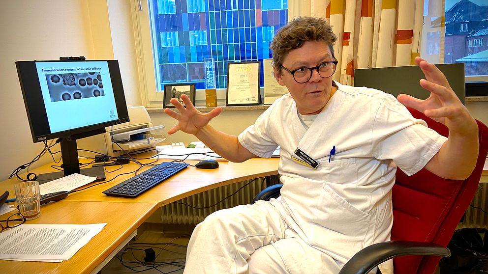 Adam Linder, infektionsläkare vid Skånes universitetssjukhus i Lund.