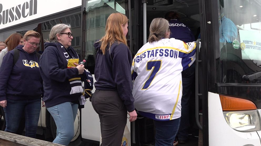 HV71, HV71-FANS, hv71supportrar, supprterbuss. north bank supporters.