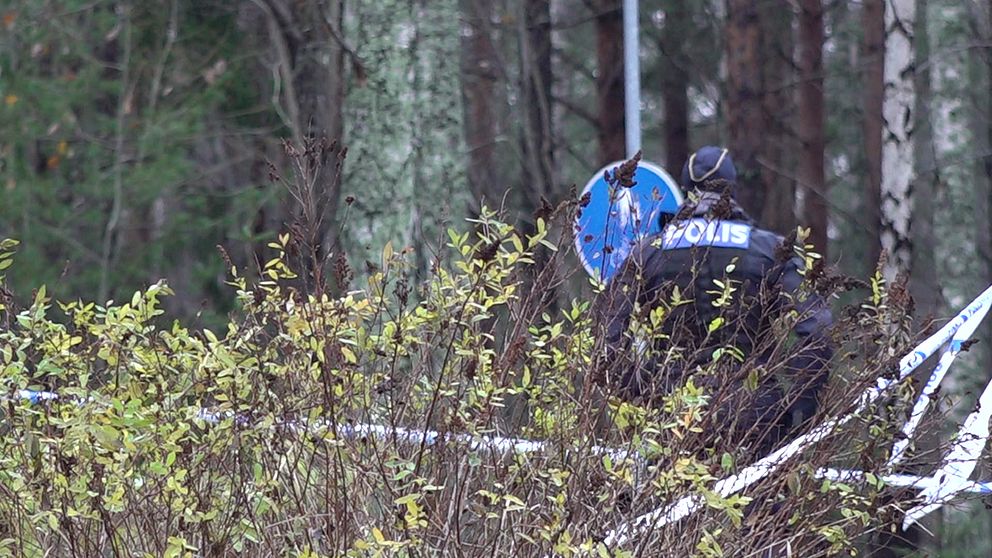 polis vid avspärrning