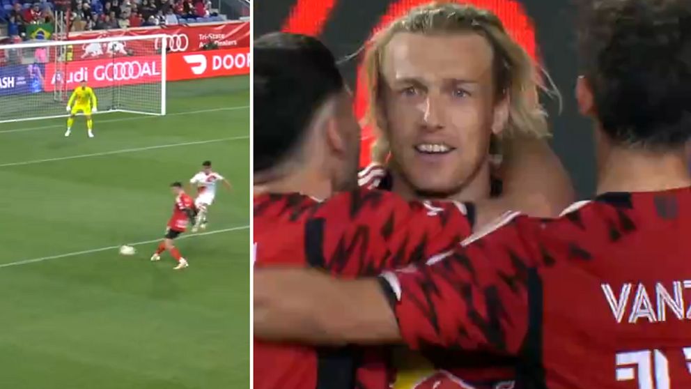 Noah Eile och Emil Forsberg i New York Red Bulls