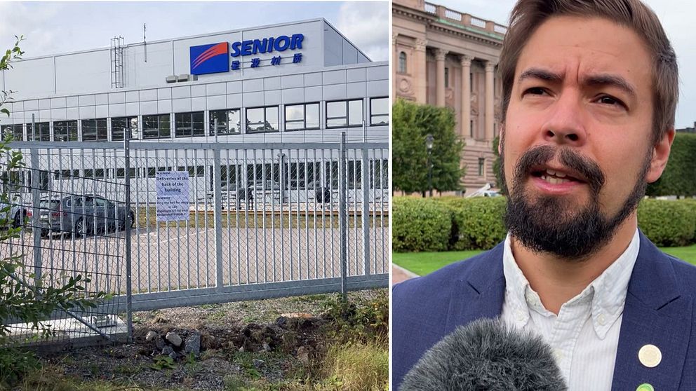 Seniors fabrik till vänster. Linus Lakso till höger.