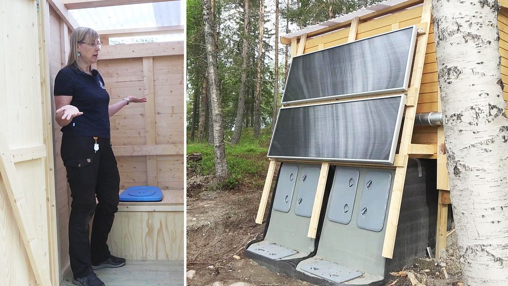 Lisa Lundstedt, samordnare för Bottenvikens skärgård, förklarar i klippet hur solcellsdasset på Stensborg i Luleå skärgård fungerar.