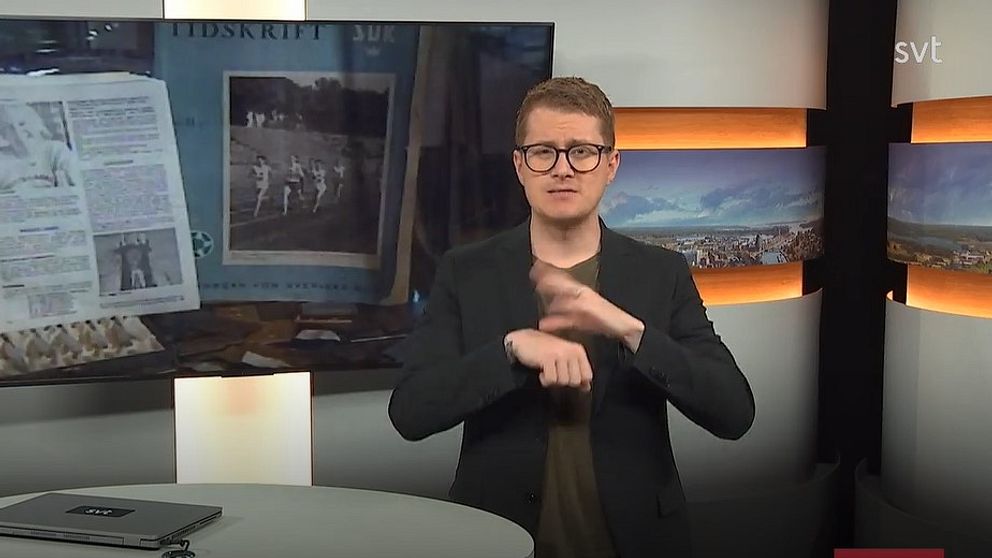Gamla böcker och en programledare