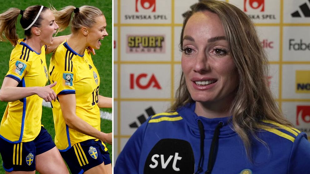 Kosovare Asllani och Fridolina Rolfö