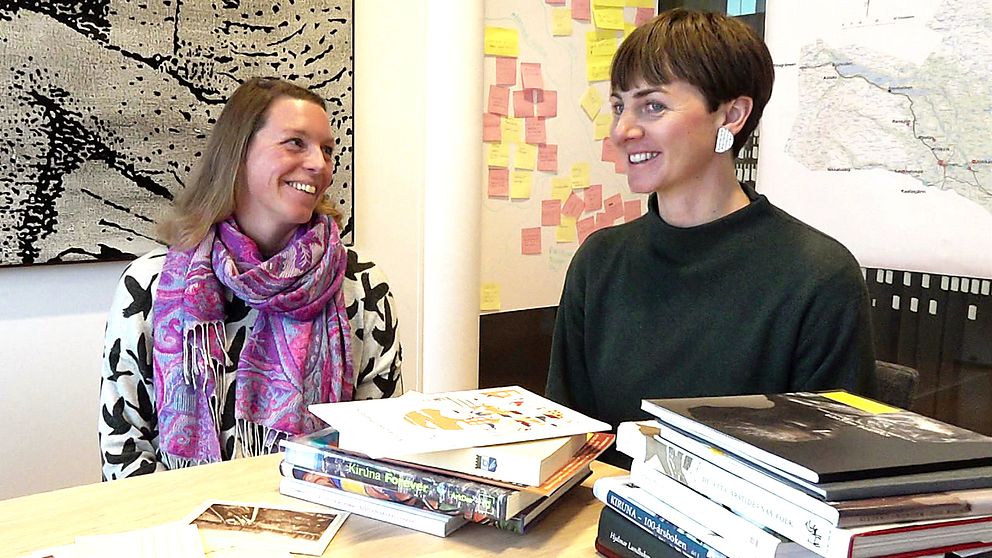 Sofia Lagerlöf Määttä och Emma Jonsson jobbar för att Kiruna ska bli Europas kulturhuvudstad 2029.