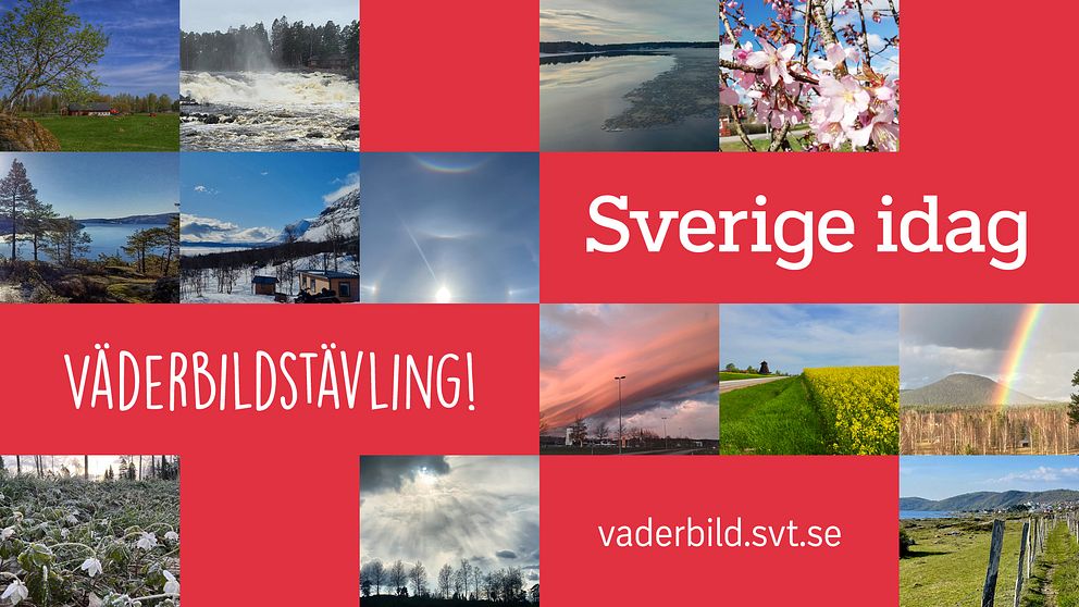 Väderbildtävling i Sverige idag – ladda upp din bild på sidan vaderbild.svt.se