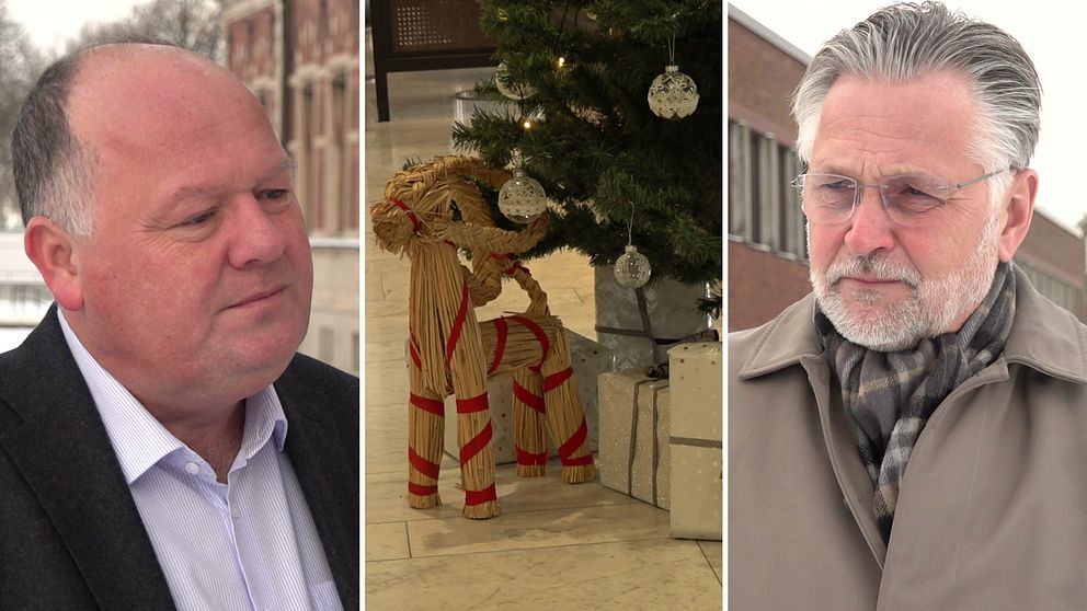 Torkild Strandberg (L), ordförande i Landskronas kommunstyrelsen och Christian Alexandersson, tillförordnad kommundirektör i Bjuv.