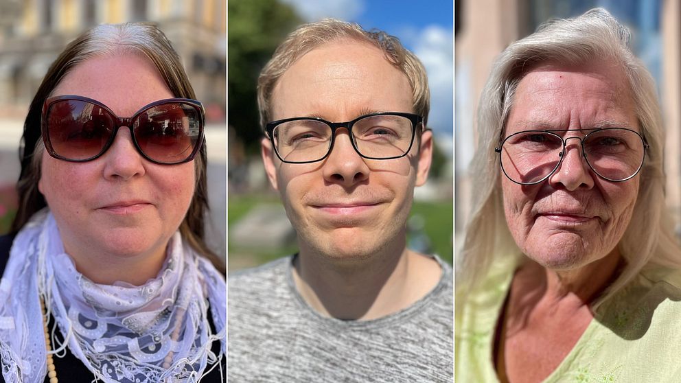 Porträttbild på tre personer i Gävle.