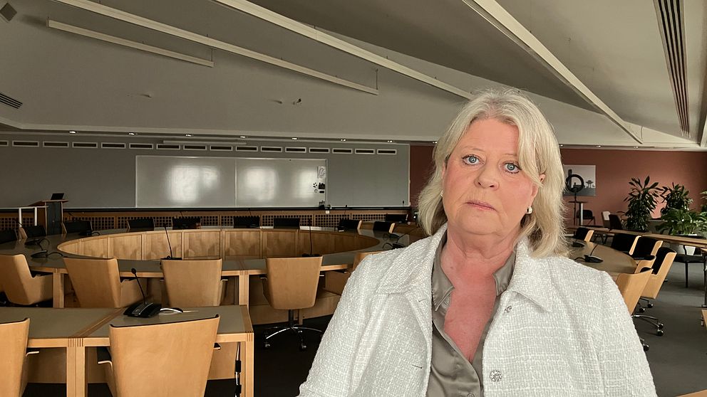 Socialtjänstministern Camilla Waltersson Grönvall på besök i stadshuset i Malmö