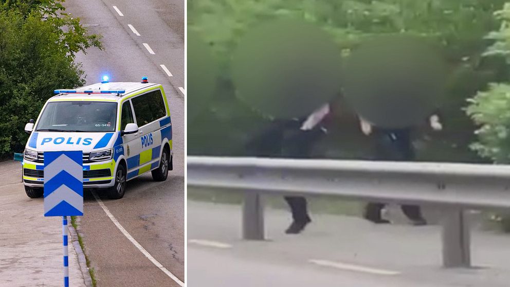Privat film visar hur polisen avlossar skott i samband med tumult i Malmö