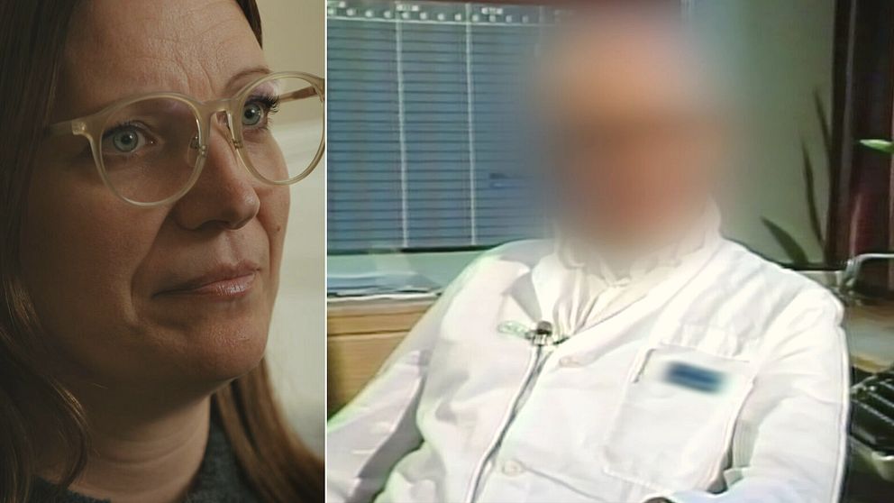 Donatorbarnet Jenni King och arkivbild av läkaren i Norrbotten