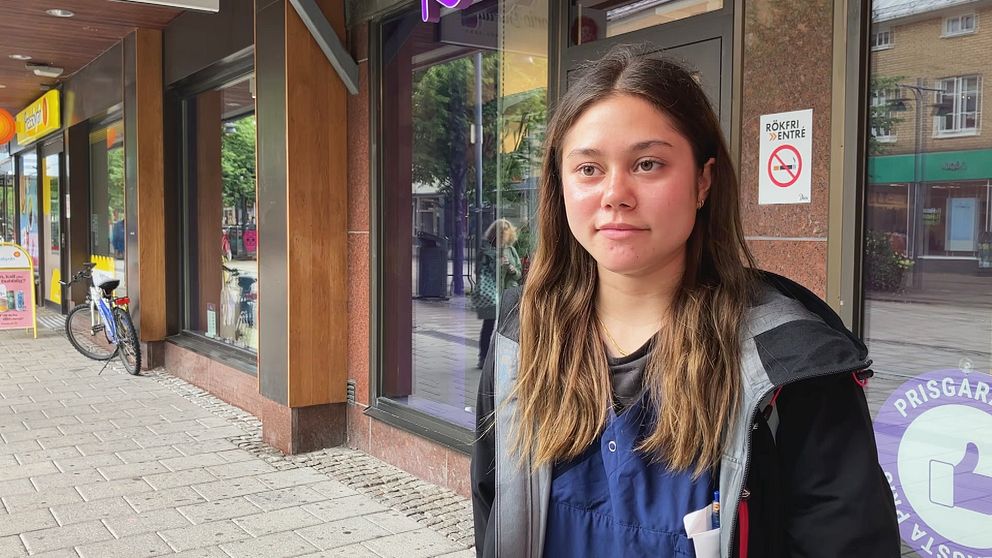 Amanda Lövgren, 19-årig tjej, i Luleå.