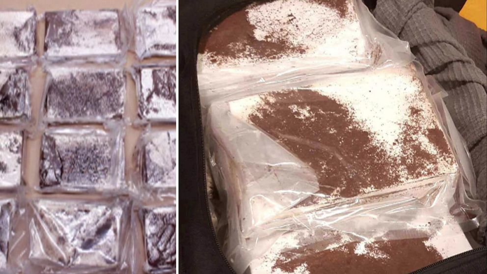 Polisen hittade mer än 80 kilo amfetamin uppdelat i påsar som på bilden, i en lägenhet i centrala Örebro.