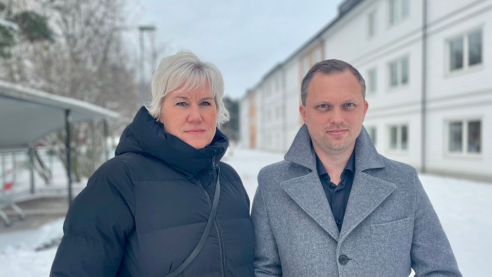 Kristina Edlund (S), kommunstyrelsens ordförande, samt Stefan Erikson (M), kommunalråd och ordförande för samhällsbyggnadsnämnden