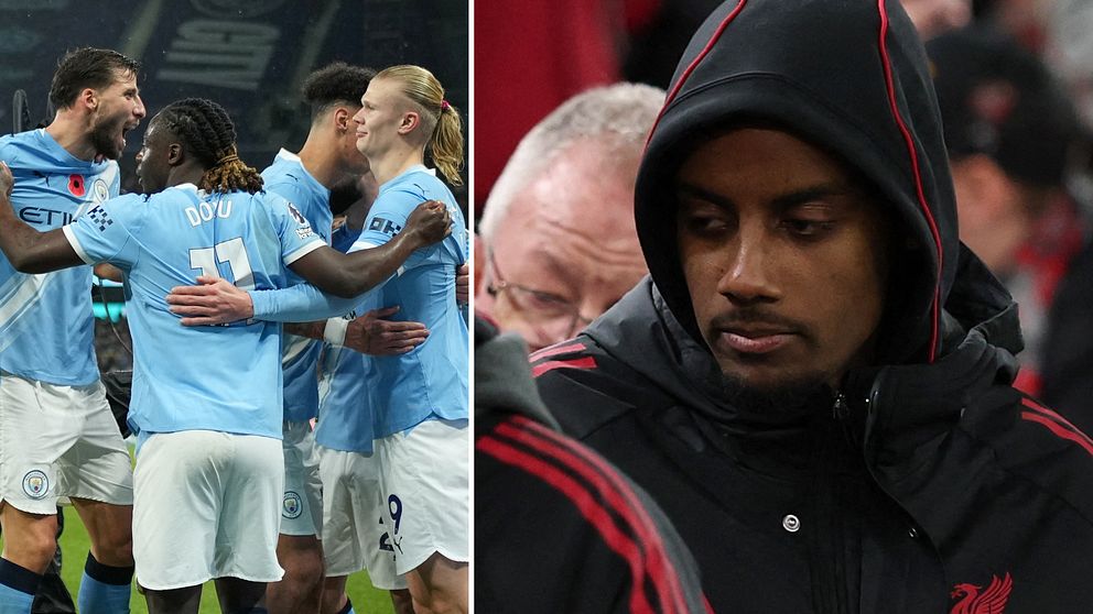 Fotboll: Manchester City krossade Liverpool – Alexander Isak kvar på ...