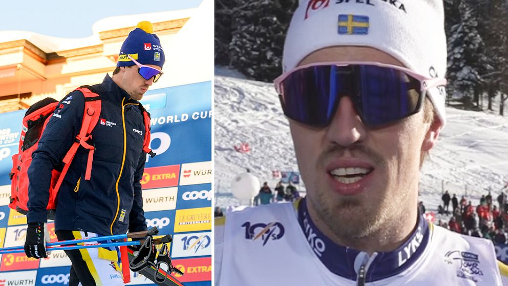 Calle Halfvarsson besviken efter sprintmissen i Davos