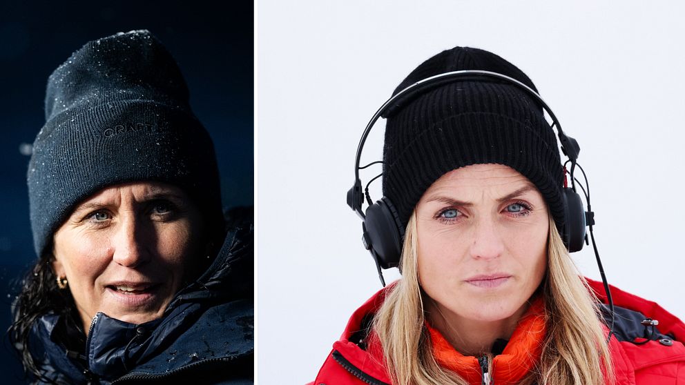 Marit Björgen och Therese Johaug.