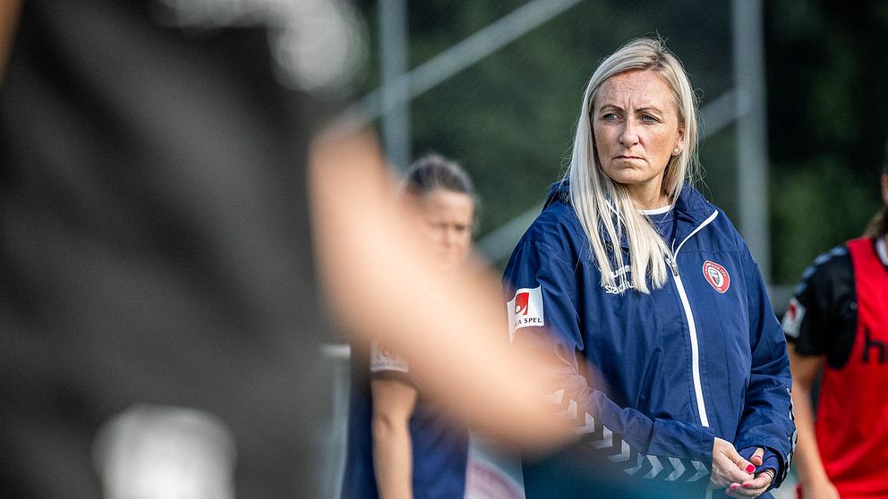 Kristianstad DFFs tränare Elísabet Gunnarsdóttir,