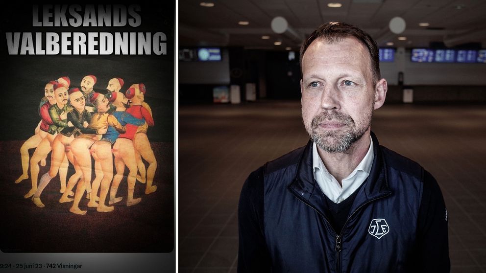 Leksands IF:s vd, Andreas Hedbom, lämnade nidbilden riktad mot valberedningen till polisen.