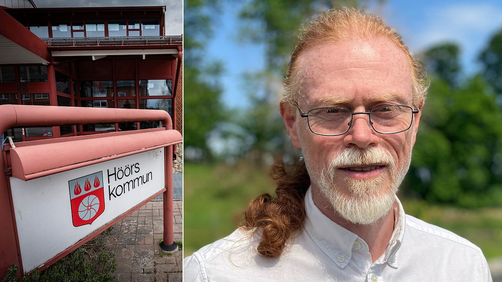 skylt med Höörs kommun; läraren Paul Carlbark