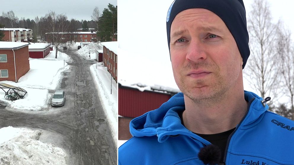 En vy över lägenheter på Hertsön. Till höger Gustav Uusihannu, profil i området.