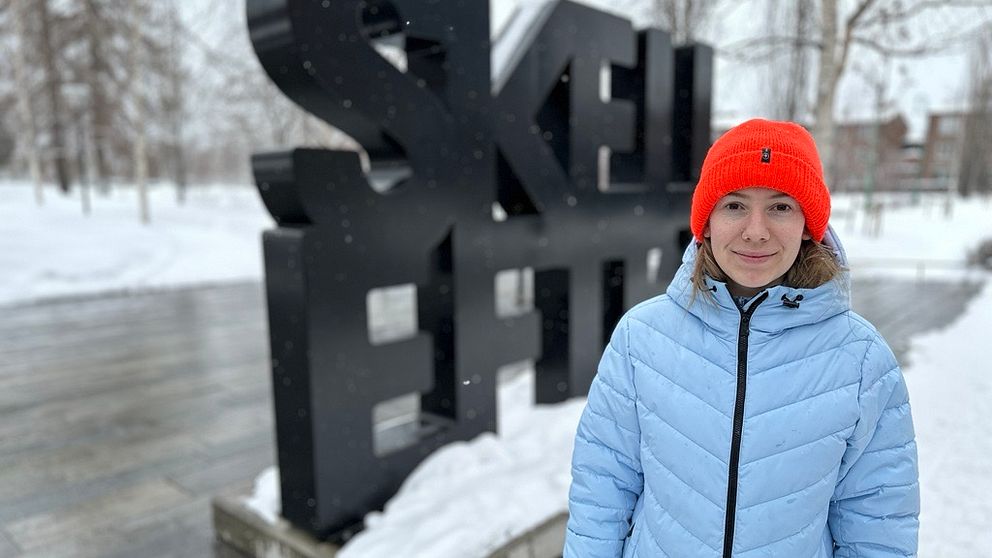 Judi Kalomira Manaj är en av de nyinflyttade i Skellefteå kommun