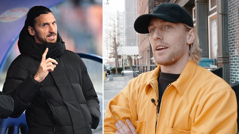 Zlatan Ibrahimovic och Emil Forsberg