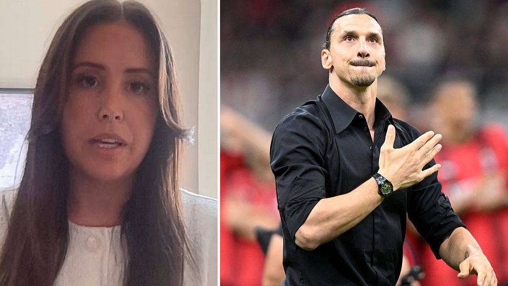 Therese Strömberg och Zlatan Ibrahimovic