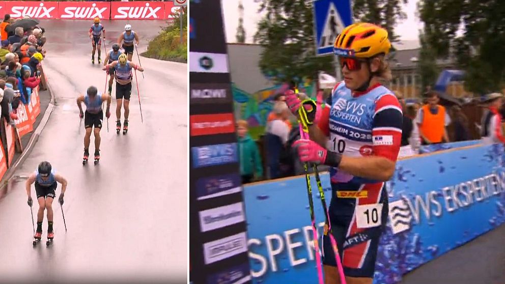 Johannes Hösflot Kläbo blev sist i sprintfinalen