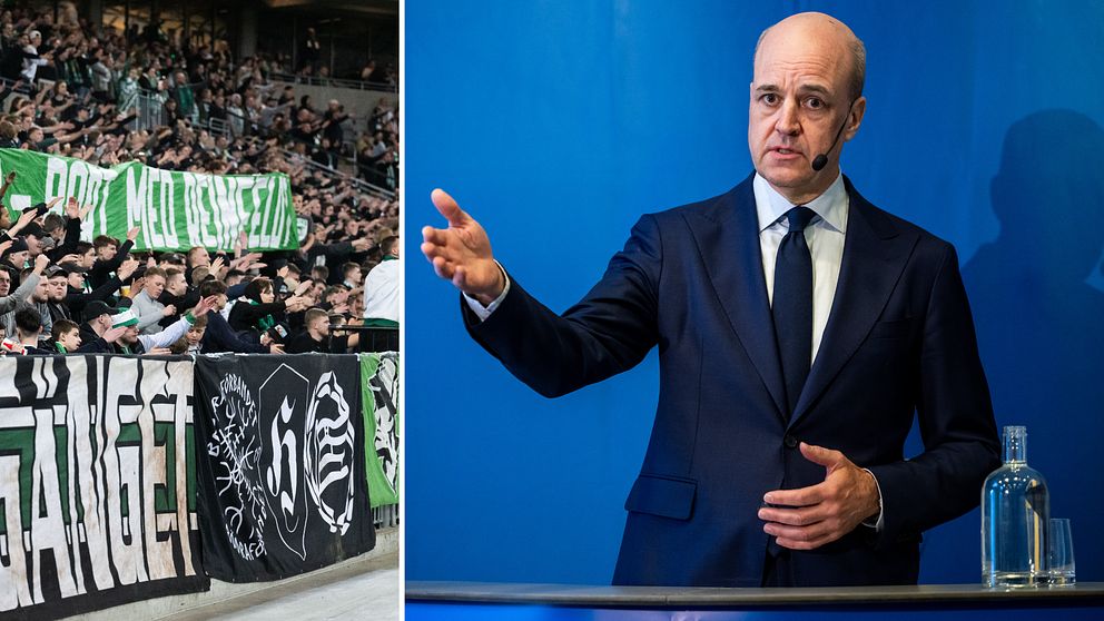 Hammarbysupportrar och Fredrik Reinfeldt